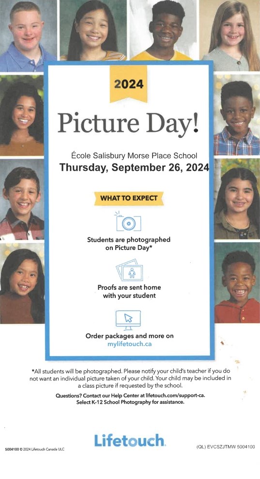 LIFETOUCH RETAKE PICTURE DAY - FRIDAY NOVEMBER 8, 2024